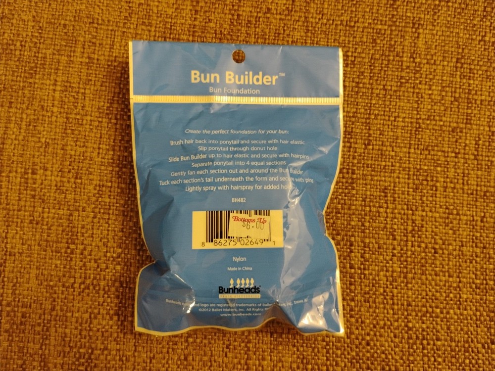 New Bunheads Bun Builder Nylon Bun Foundation - Black