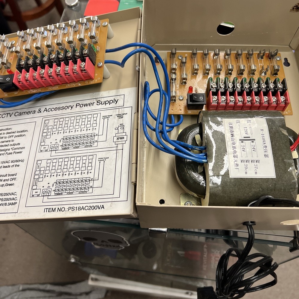 CCTV Camera & Accessory Power Supply With Transformer 18 Channel