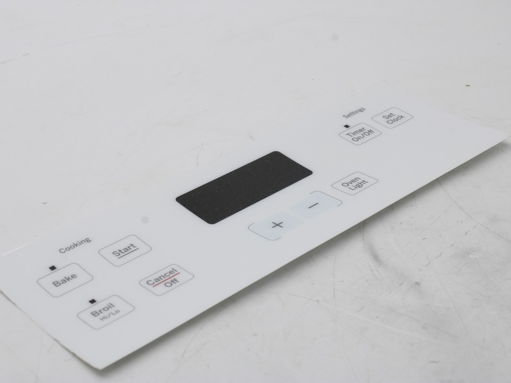 WB07X21378 GE Range Control Panel - White OEM WB07X21378