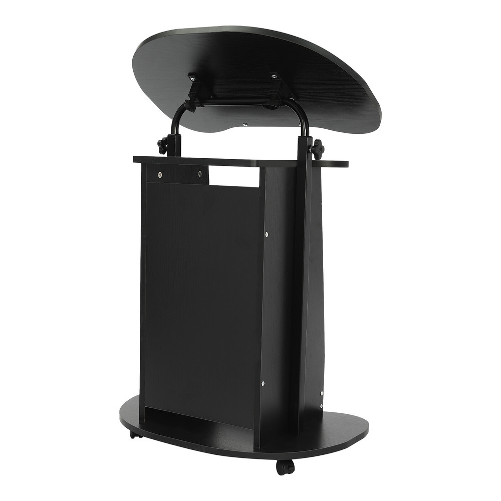 Portable Height Adjustable Presentation Stand with Rolling Wheels