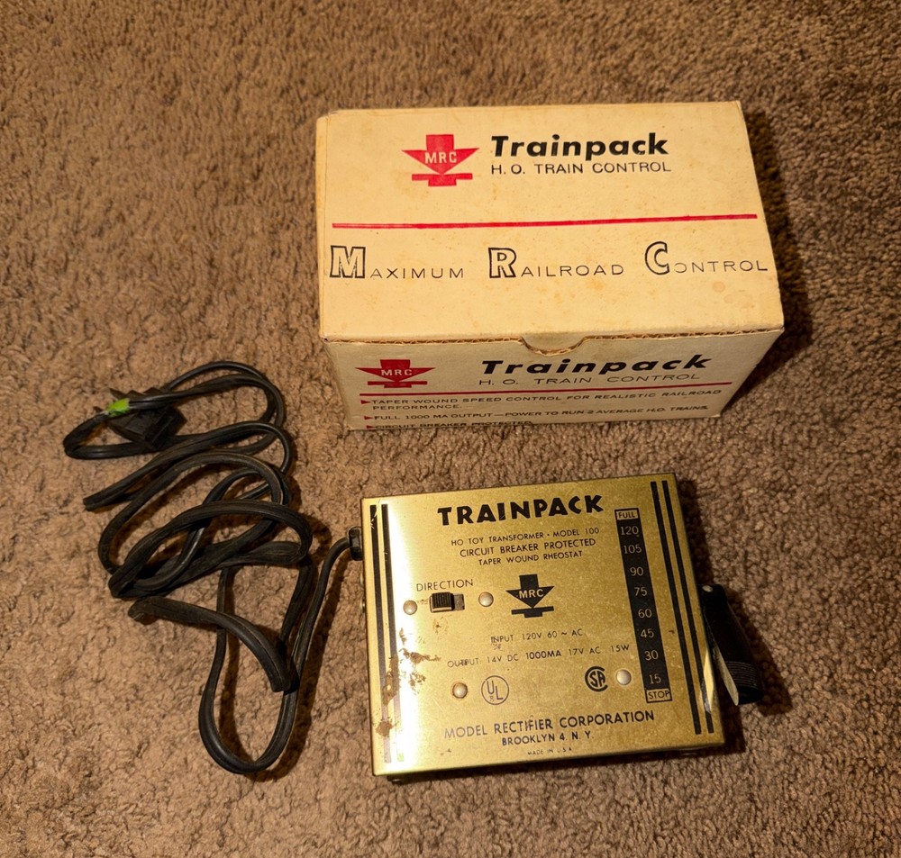 MRC Trainpack Model 100 Train Power Transformer HO Scale Speed Controller
