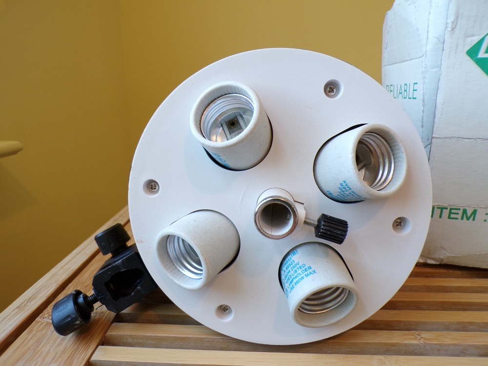 LS Photo Pro Studio C4 Lighting 4 Socket Light Holder