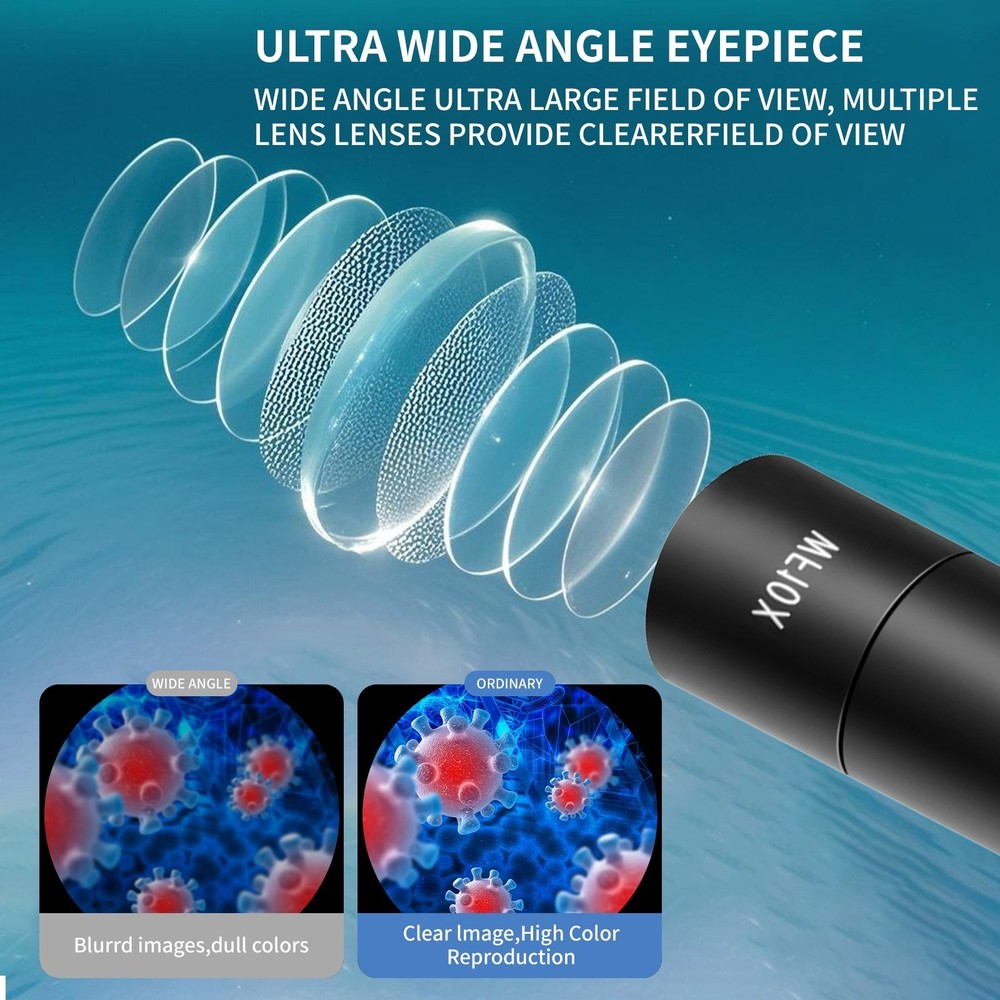 omg Scope B120C 40X-2000X LED Lab Binocular Compound Microscope with 3D-StageEle