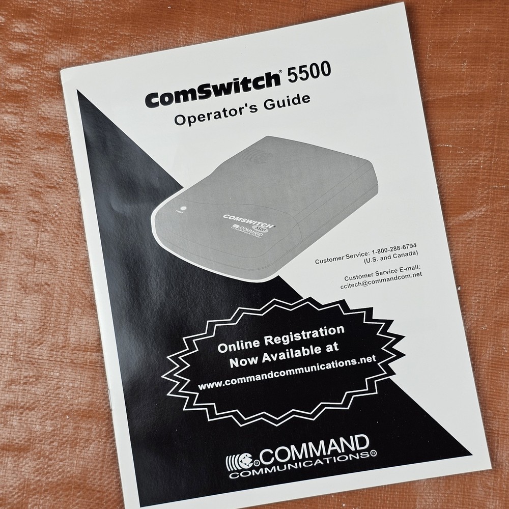 Command Communications ComSwitch 5500 Phone Fax Modem 3-Port Call Switch