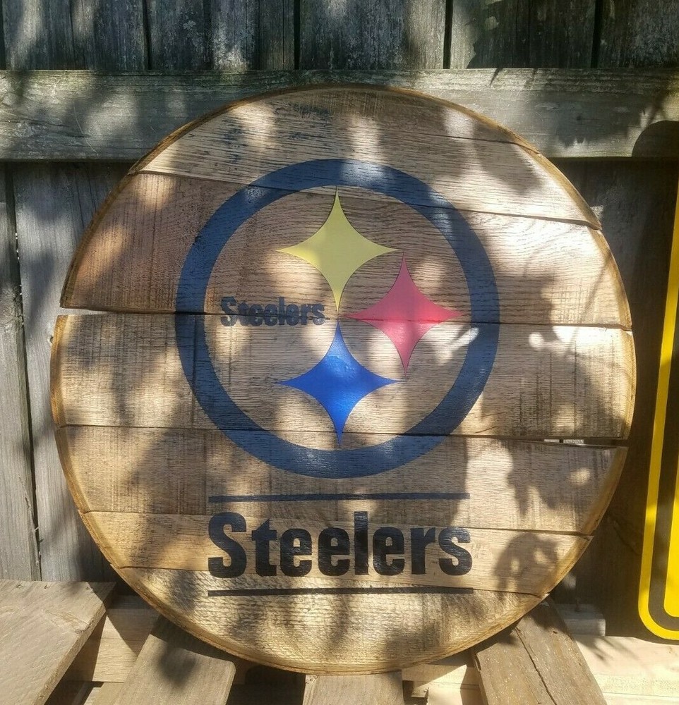 Whiskey Barrel Top Customized logos NFL home decor