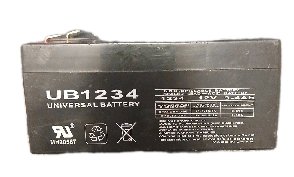 Universal Power 12V 3.4Ah Universal Battery UB1234