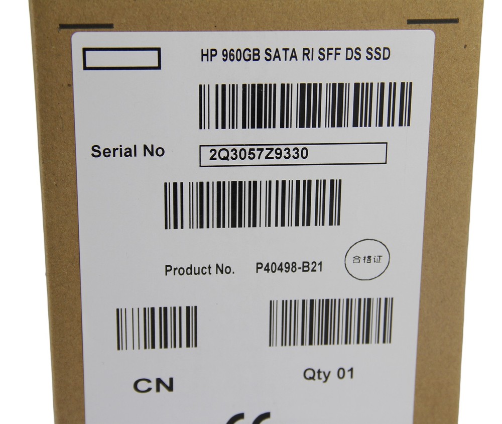 HPE P40498-B21 P41523-001 960GB SATA 6G 2.5" SSD Gen10 Plus V2 Solid State Drive