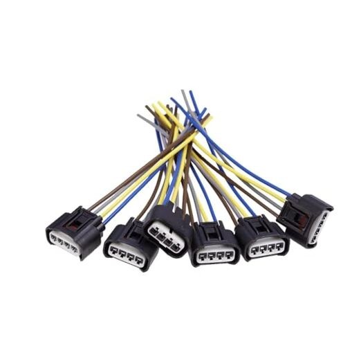 Pack-6 Ignition Coil Connector, 90980-11885 Plug Harness Replacement, High