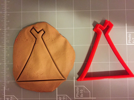 Teepee Cookie Cutter - Select Your Own Size