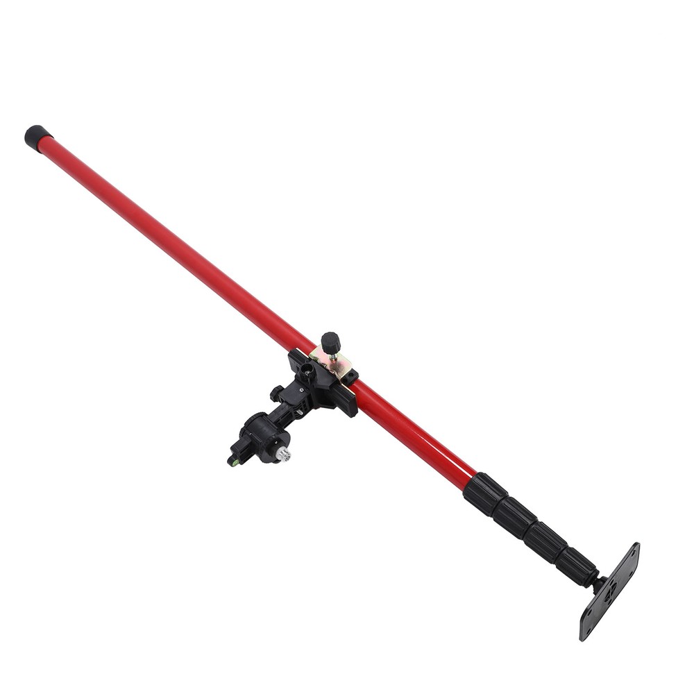 Level Pole 4m Telescopic Leveler Mounting Rod With 6mm 15.2mm Interface