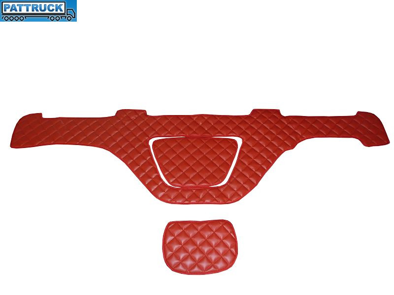DASH MAT-RED ECO LEATHER FIT DAF XF 106