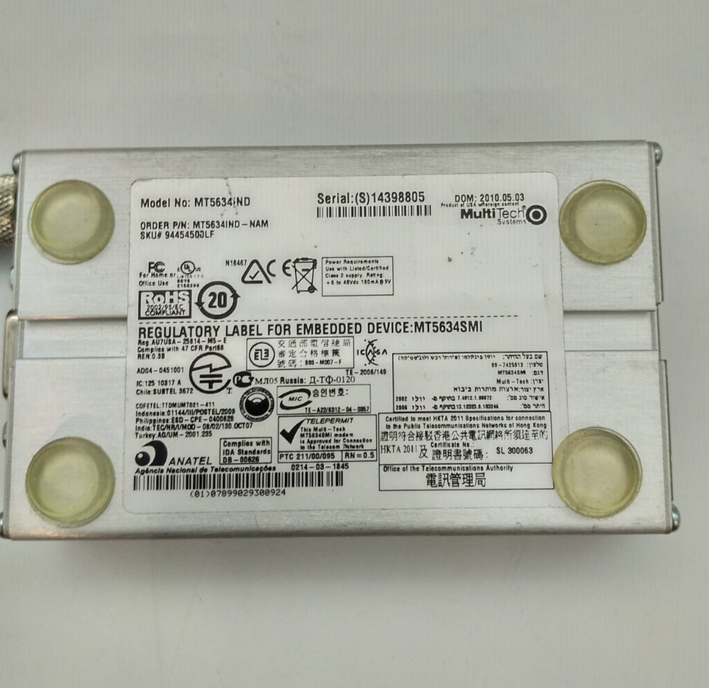 Multi-Tech - MT5634IND-NAM - Multi-Tech MultiModem IND Industrial Modem