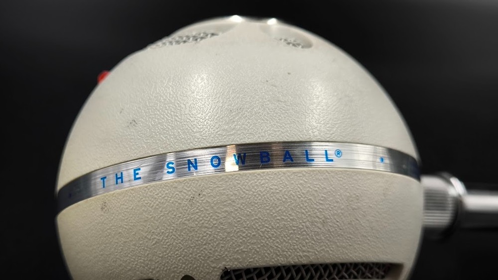 Blue Snowball USB Microphone Used Working White