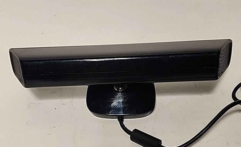 Official Microsoft Xbox 360 Black Kinect Sensor Bar Model 1414 Good Working Cond