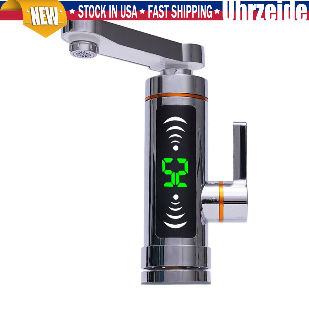 3000W Electric Hot Water Heater Faucet Tankless Instant Kitchen Bathroom Tap