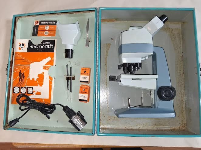 Vintage Porter - Porter Microcraft Microscope Lab Kit 1960s?