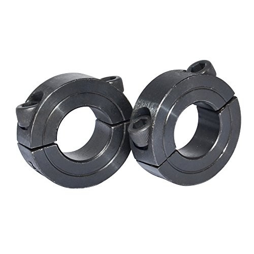 Double Split Shaft Collar Bore Width 1/2 Inch Oxide 1" Double Split Clamp-On