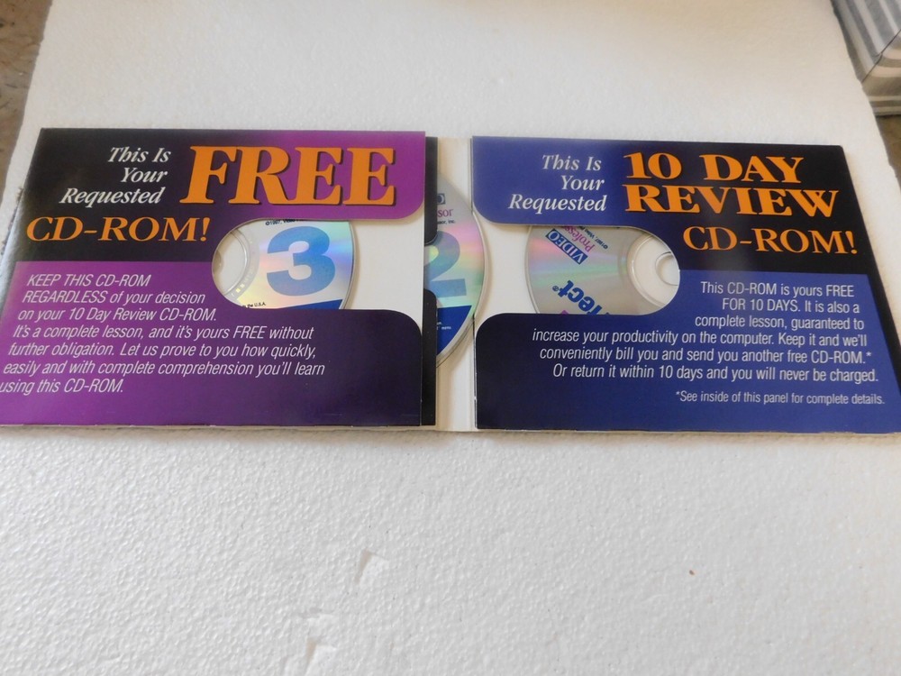 Video Professor Learn Excel 3 Disk Level 1 2 & 3 Cd-rom Pc Windows 3.1 95 /later
