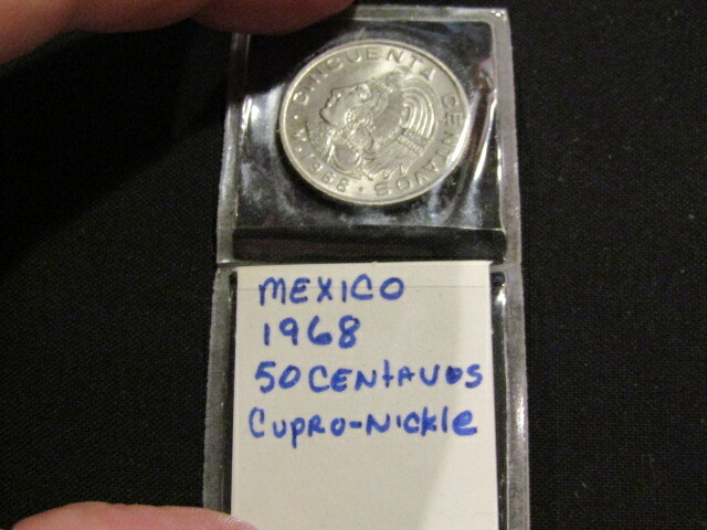 Mexico 1968-Mo 50 Centavos unc Coin