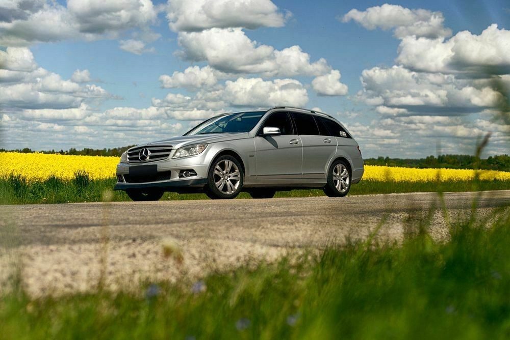 Front Bumper Spoiler Lip for MB C Class W204 2006-2011