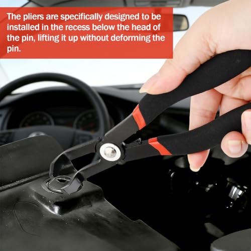 2 Pack Push Pin Pliers Set, Efficient Multi-Functional 30 Degree and 80 Degree