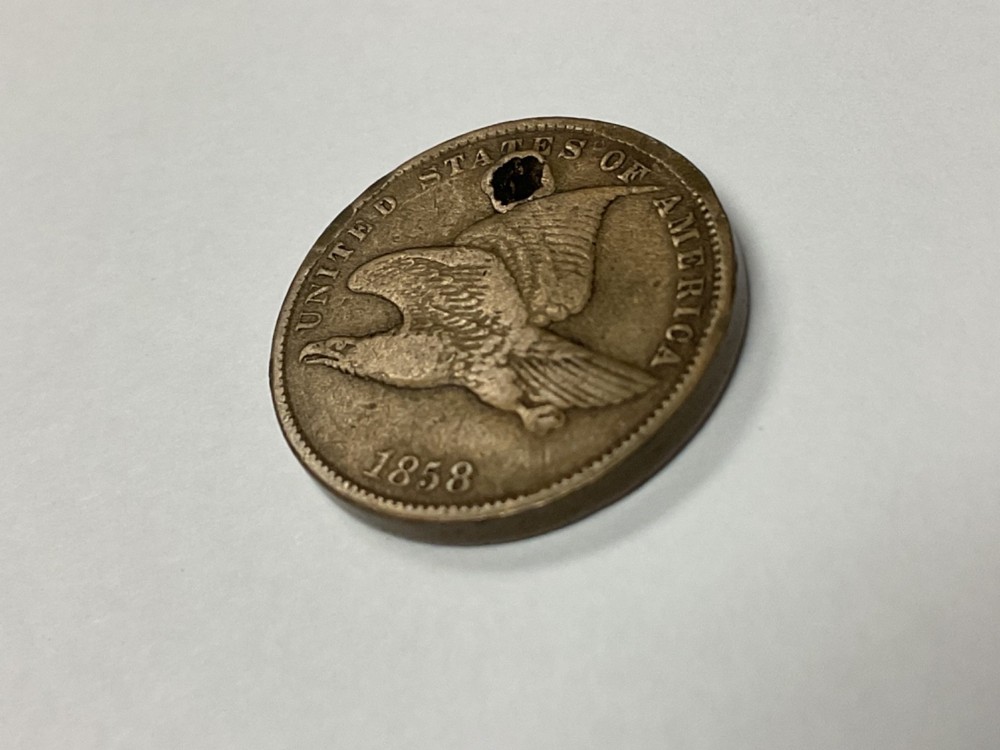 1858 1c Flying Eagle Cent Penny