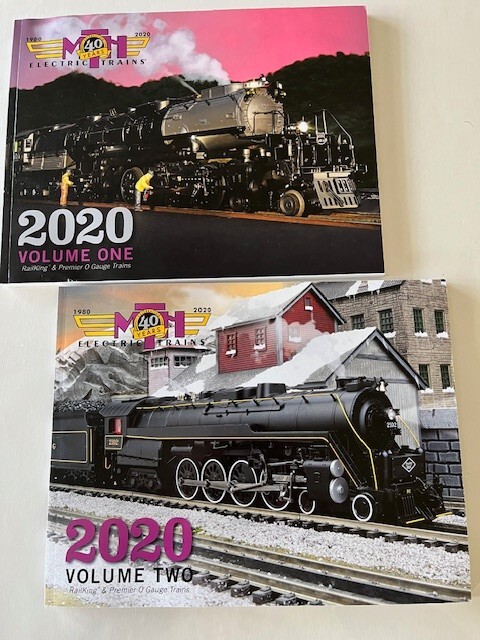 MTH ELECTRIC TRAINS - 2020 - VOLUME 1 & VOLUME 2 - 2 Train Catalogs!