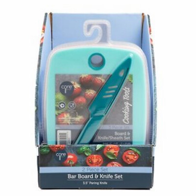 Core DBCCDU30607 Bar Cutting Board & Knife Set - Quantity 1
