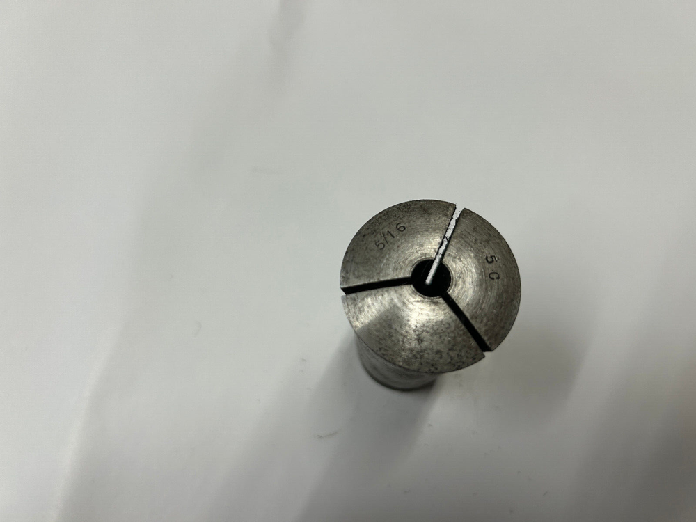 5/16" Steel Round 5C Collet w/External Threads Only
