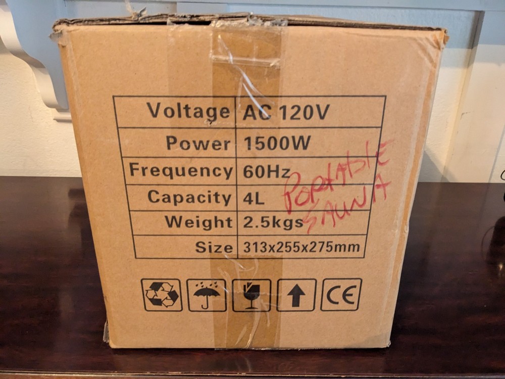 Portable Suana - Capacity 4L - Remote Control