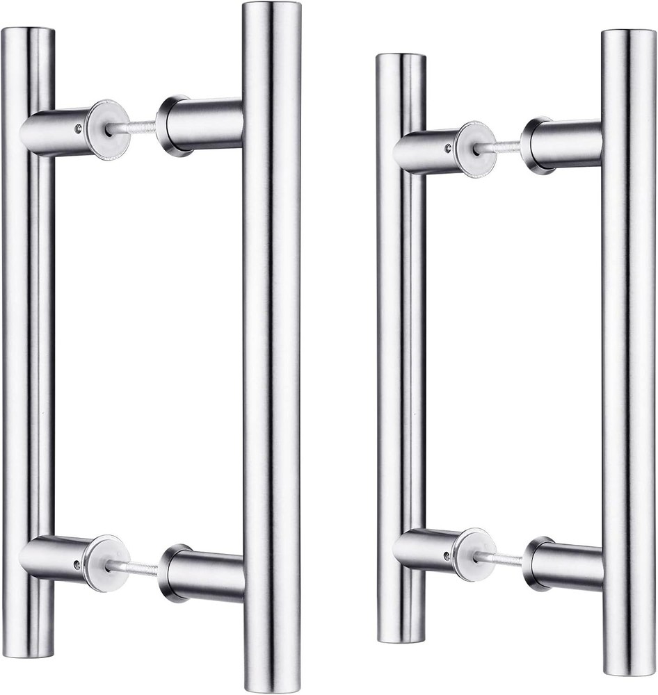2 Pack EaseLife 12" Stainless Steel Double Sided Push Pull Door Handle,
