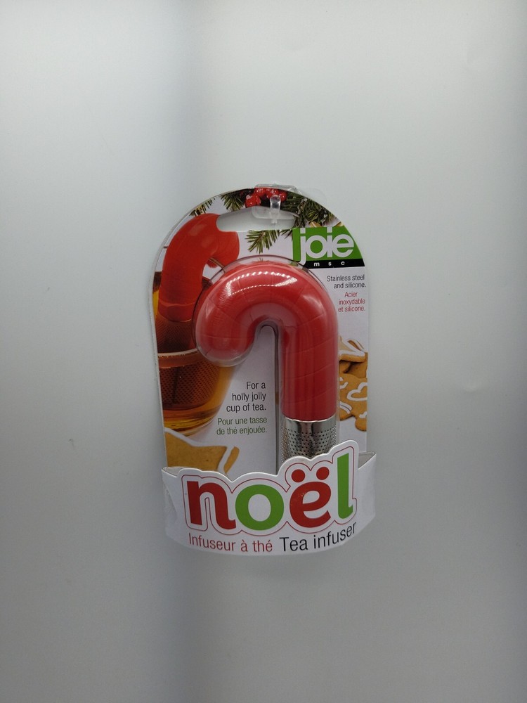 Joie Noel Tea Infuser candy cane shape new