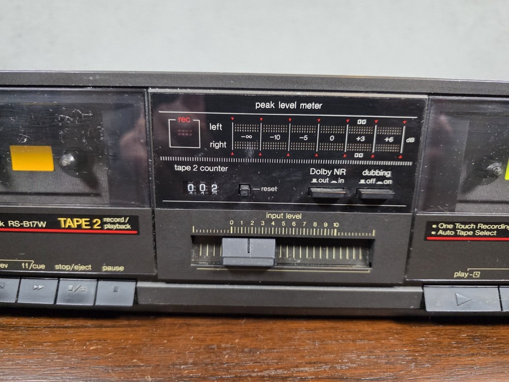 Technics RS-B17W Dual Cassette Deck Tested