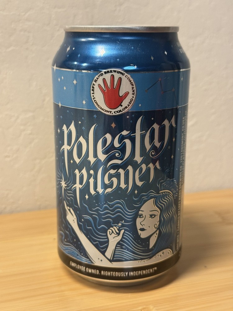 Polestar Pilsner - Empty Beer Can - Bottom Opened - Colorado