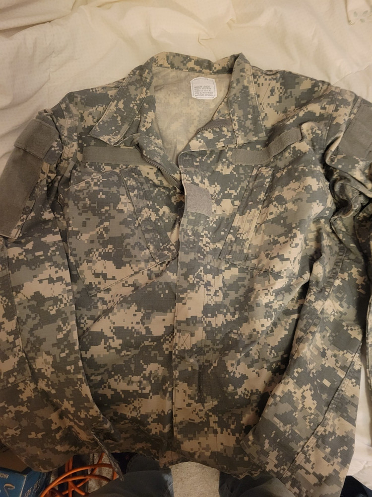 Military surplus digital camo medium/short field coat