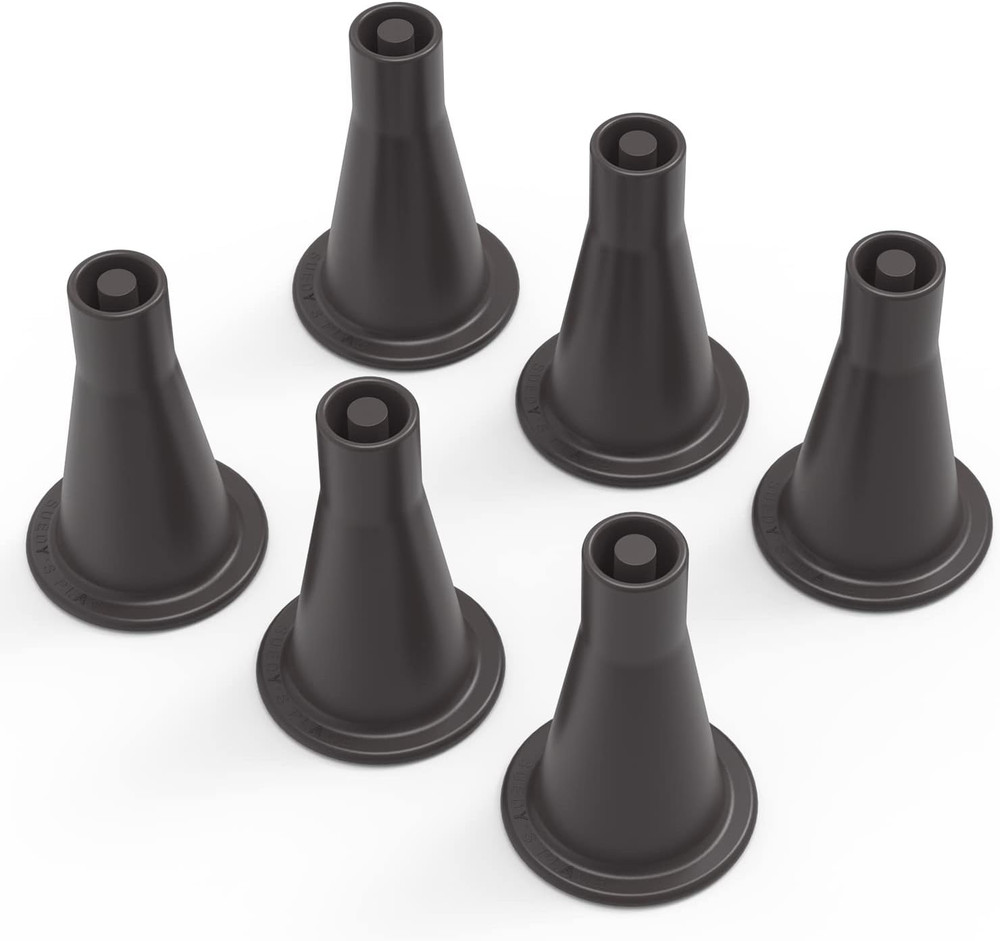 6 Pcs Bed Frame Feet, Tall Sturdy Cone Shaped Legs, Plastic Bed Risers, Replace