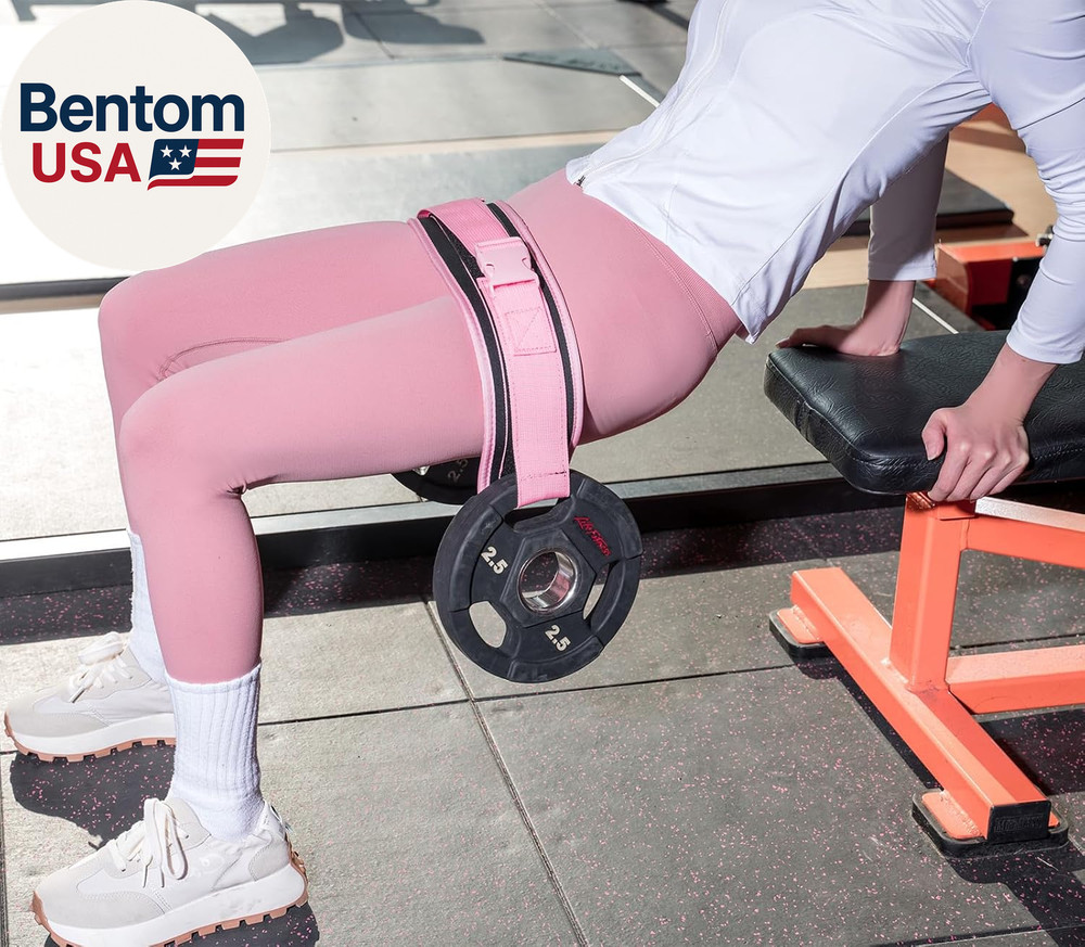 Hip Thrust Belt for Dumbbells,Booty Belt for Hip Thrust Slip-Resistant Padding
