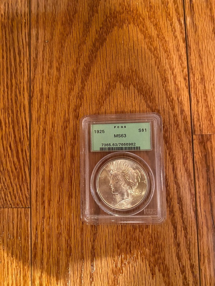 1925 Peace Dollar PCGS MS 63