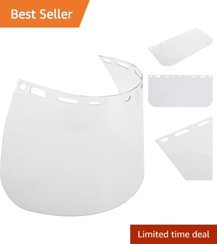 Replacement Face Shield Clear Polycarbonate 8x15.5 Inch Model