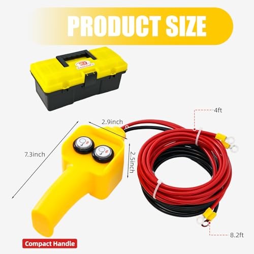 Winch Hand Control Assembly, Winch Remote, Winch Controller, 12V Electric