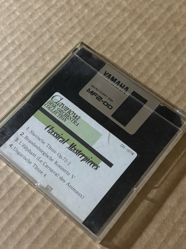 Yamaha Micro Floppy Disk MF2-DD Clavinova Classical Masterpieces