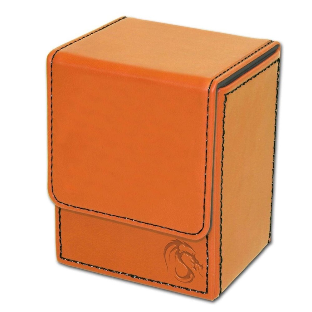 1 BCW Orange With Black Stitch LX Deck Case