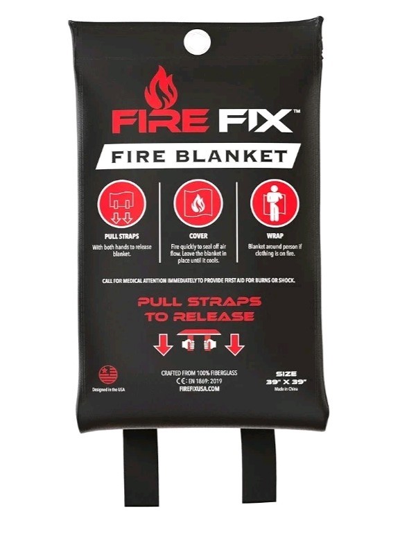 Emergency Fire Blanket for Home & Kitchen 1-Pack + Mount Fire. B3