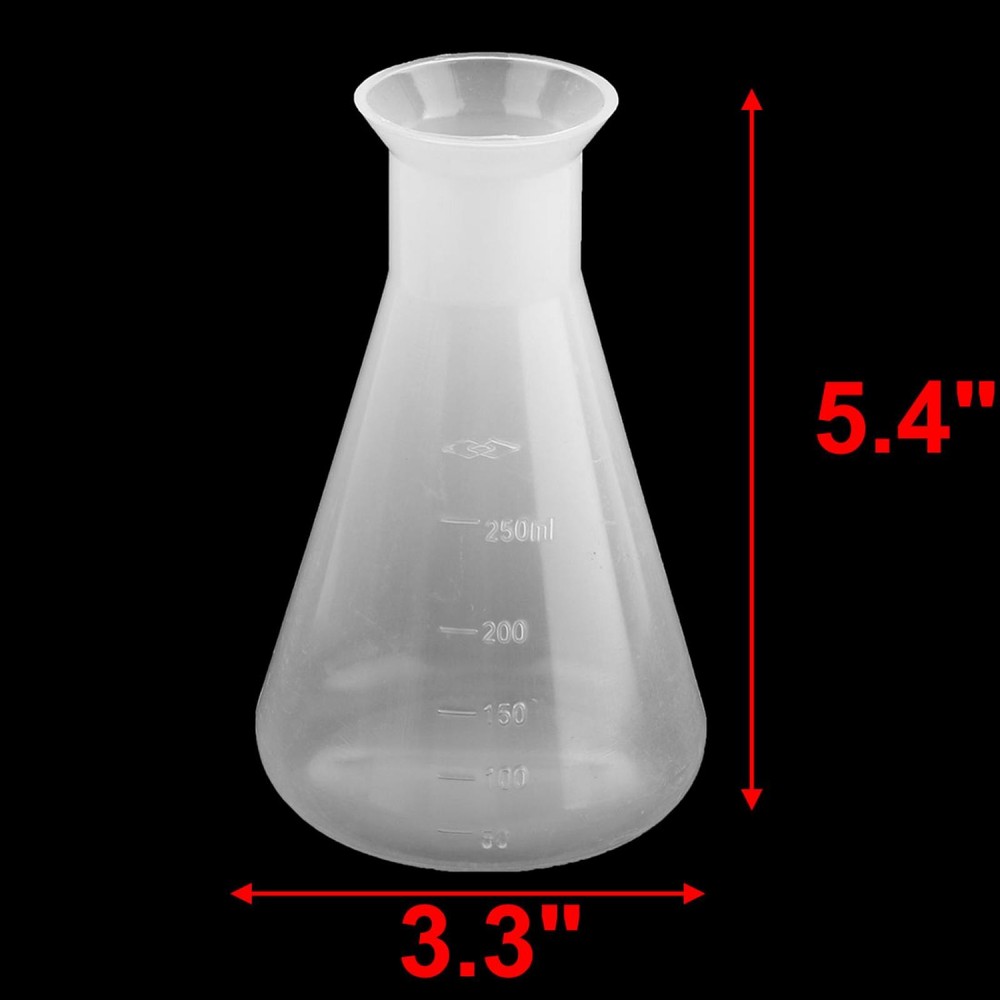 Kitchen Laboratory Plastic Water Liquid Container Measuring Cup Beaker 250ml