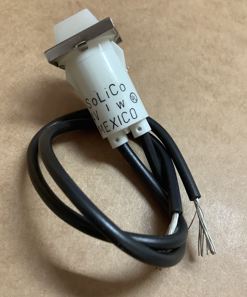 SoliCo SQUARE 12/14VOLT INDICATOR WHITE