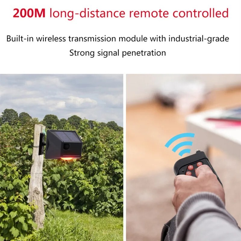 Wireless Driveway Alarm Solar PIR Motion Sensor Long Range Security System Home