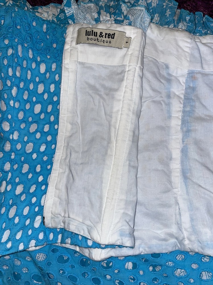 Turquoise skirt and top set size 10