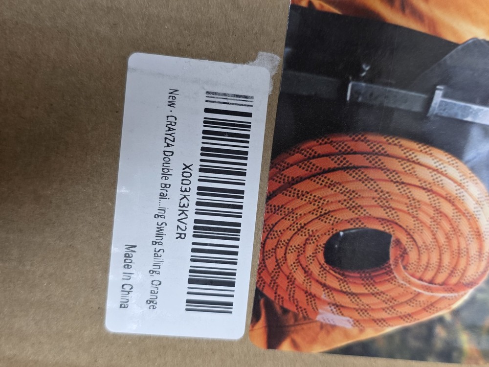 7/16" Double Braid Polyester Pulling Rope 200' Nylon 8400lb Breaking Strength