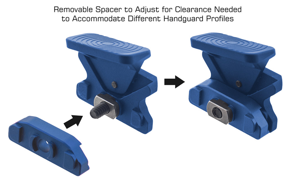 Leapers UTG Angled Index Thumb Mount - M-LOK - Blue