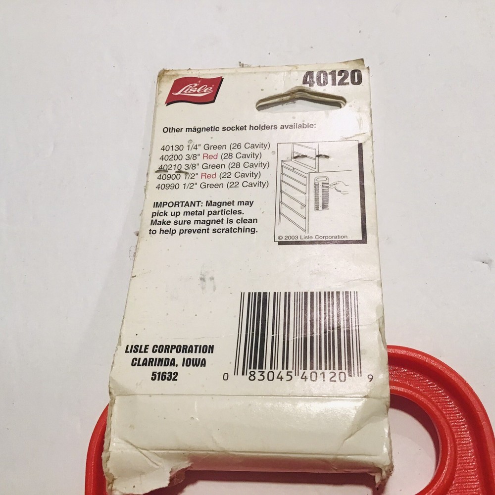 1/4" Magnetic Socket Holder - Red LIS-40120